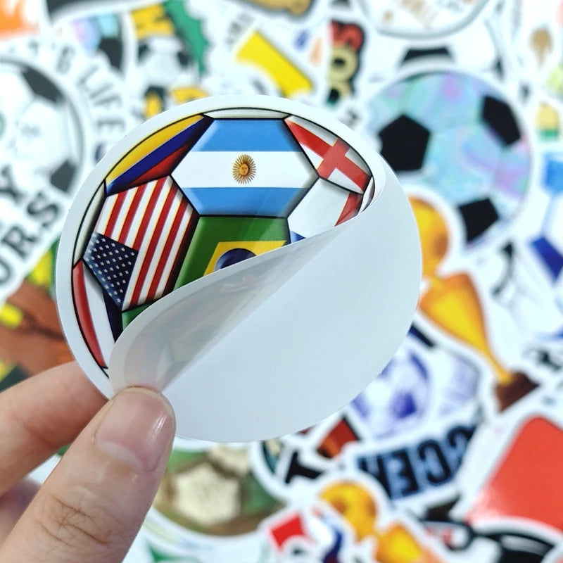 Soccer Sticker Pack – 100 Waterproof Vinyl Decals