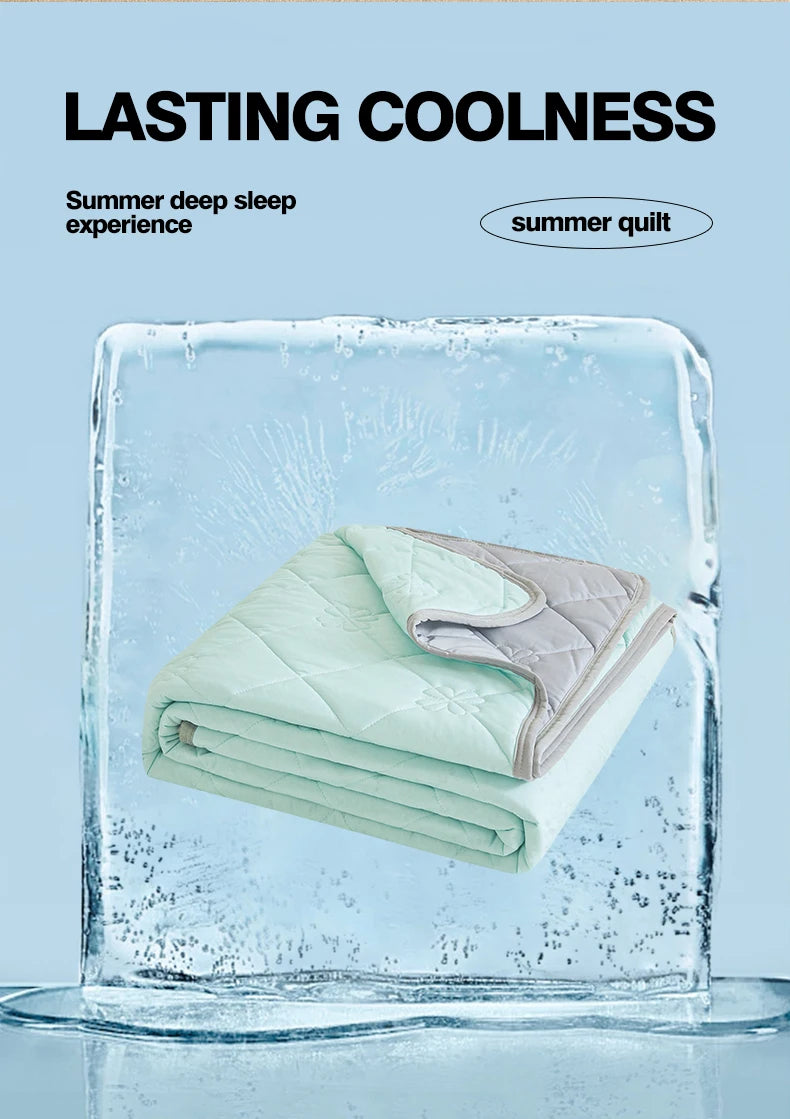 Summer Cooling Blanket with Breathable Polyester Fabric