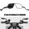 Universal Motorcycle Side Mirrors with Adjustable Winglets