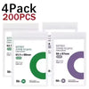 Un pack de quatre pochettes de protection pour cartes et collections, de différentes couleurs et tailles.