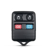 Black replacement remote key fob with three buttons for vehicle access.
