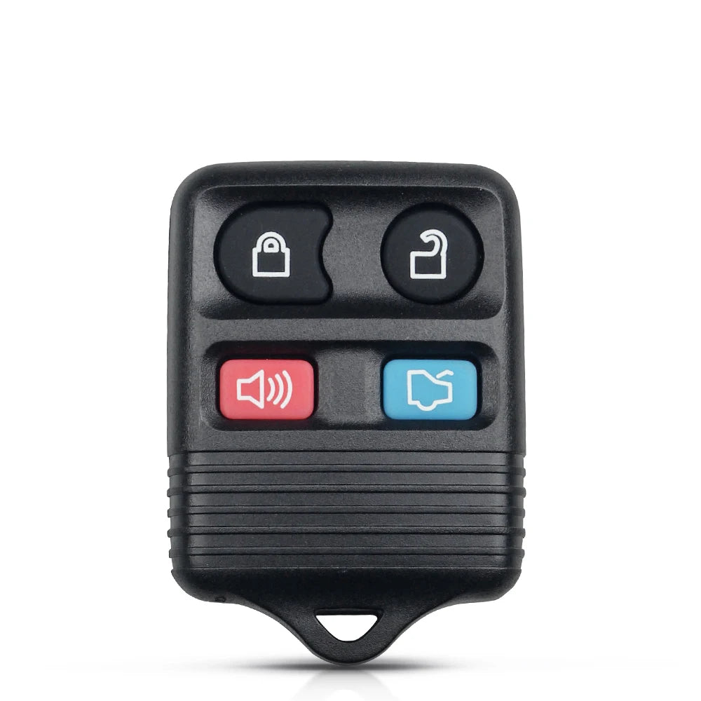 Black replacement remote key fob with three buttons for vehicle access.