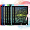 A set of colorful drawing tablets for kids, featuring various designs and a pink stylus.