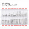 Stainless Steel Watch Band Pins Assortment Kit (360 Pieces)