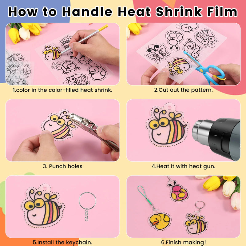 Heat Shrink Plastic Craft Kit for Kids