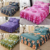 Floral Ruffle Bed Skirt with Matching Pillowcases