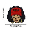 Embroidered Iron-On Patch – Stylish Black Queen Design