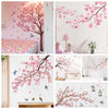 Peach Tree Branches Bird Cage Wall Decal