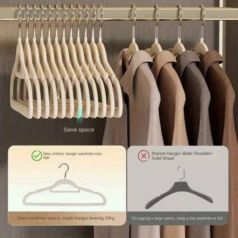 Stainless Steel Non-Slip Hangers for Wet & Dry Clothes (Set of 5)