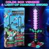 Color box version and light-up diamond sword product display