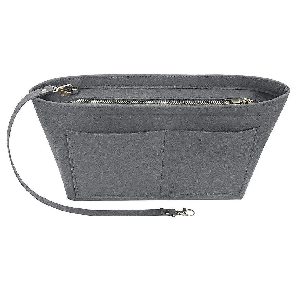 Felt Handbag Organizer with Detachable Key Chain