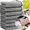 Heavy-Duty Microfiber Cleaning Cloths with Steel Mesh