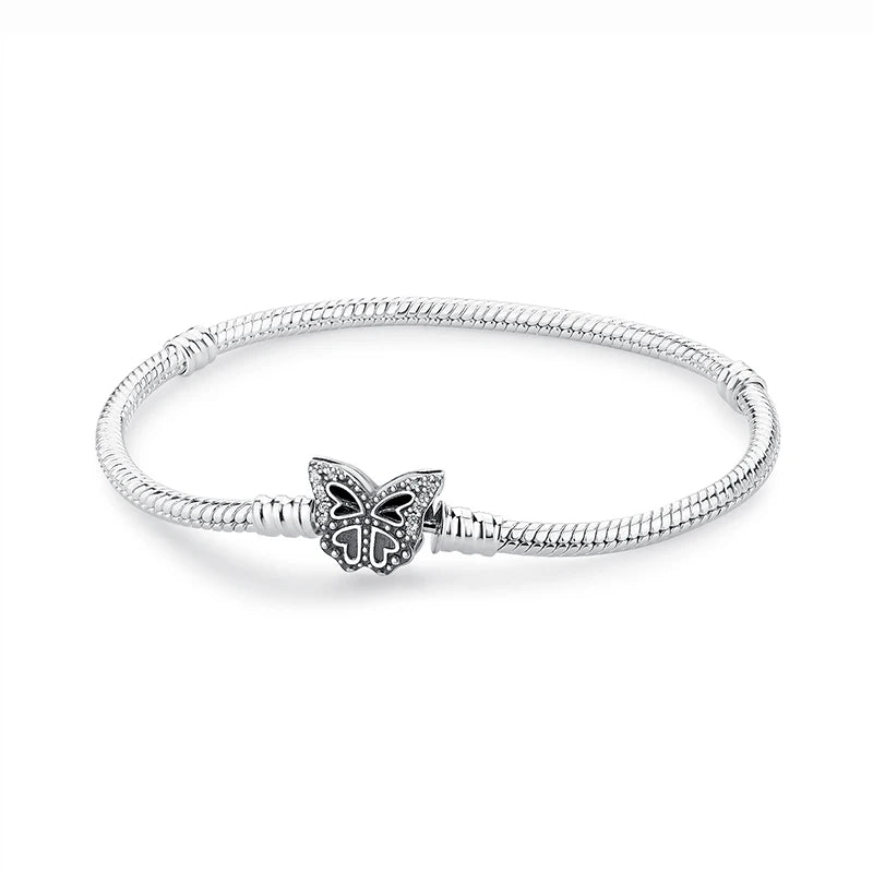 925 Sterling Silver Heart Charm Bracelet