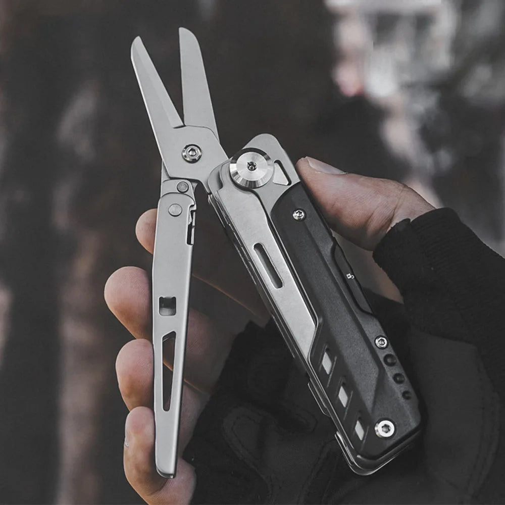 6-in-1 Stainless Steel Pocket Multitool with Screwdriver Bits