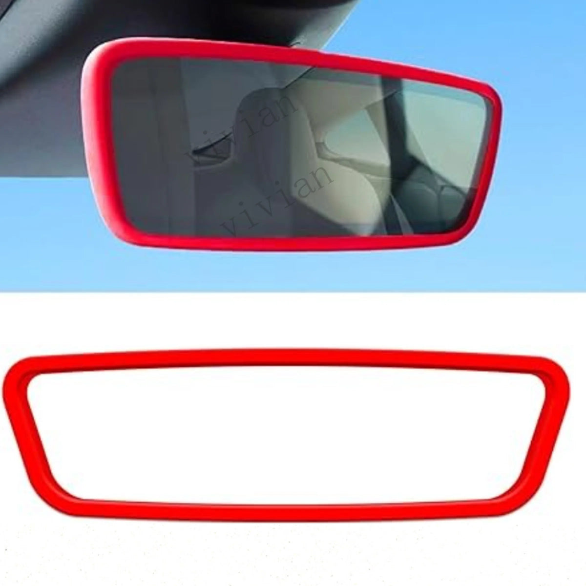Silicone Rearview Mirror Edge Protector for Tesla Model 3 and Y