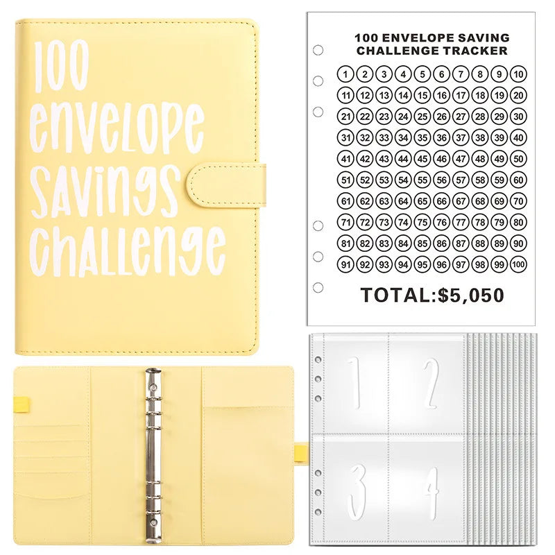 100-Day Envelope Challenge Savings Binder