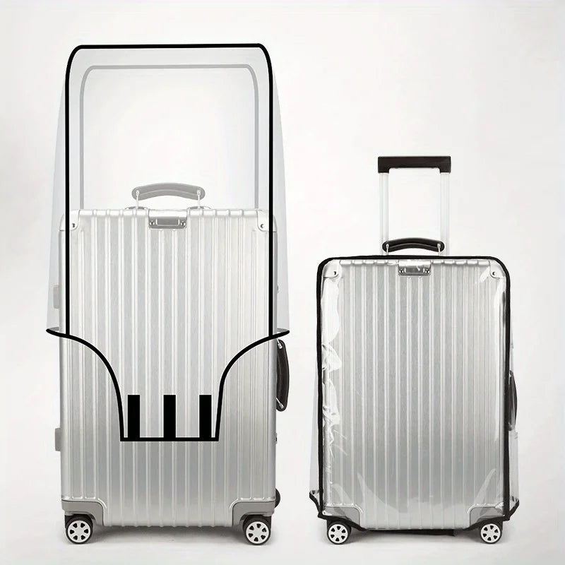 Transparent PVC Luggage Cover Set – Dustproof & Scratch-Resistant for 20–28 inch Suitcases