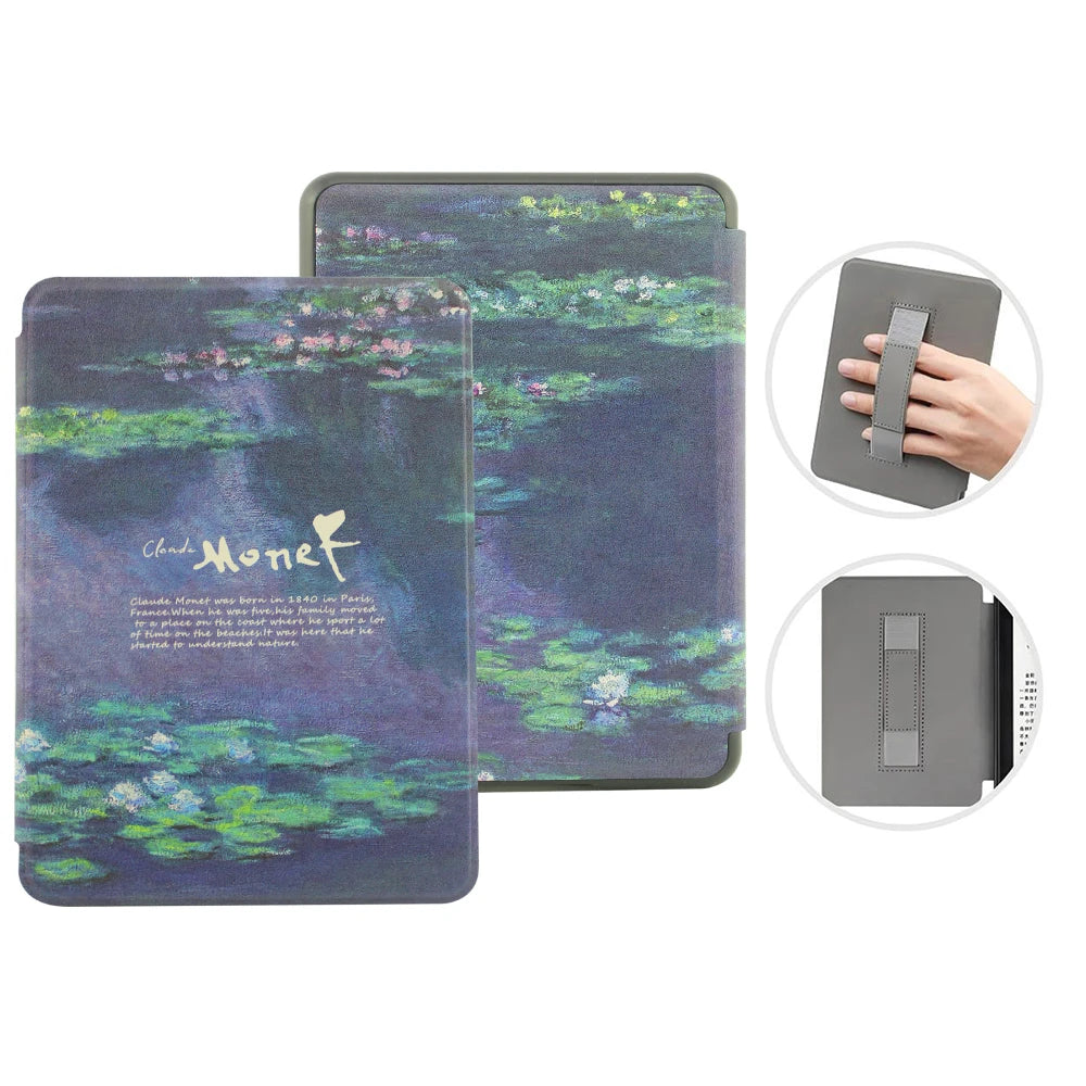 Premium Leather Case for Kindle Paperwhite (2024) with Hand Strap & Auto Sleep/Wake
