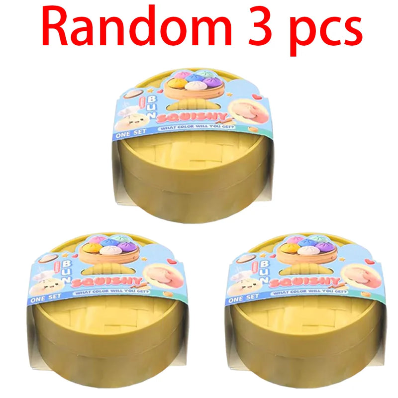 Colorful Simulated Dumpling Squishy Toy