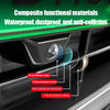 Close-up of a composite functional material protective cover for a car camera, featuring anti-reflective and oil-resistant co