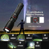 Lampe de Poche LED Zoom 30W Rechargeable par USB