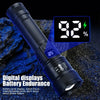 Rechargeable LED Flashlight with Zoom Lens
