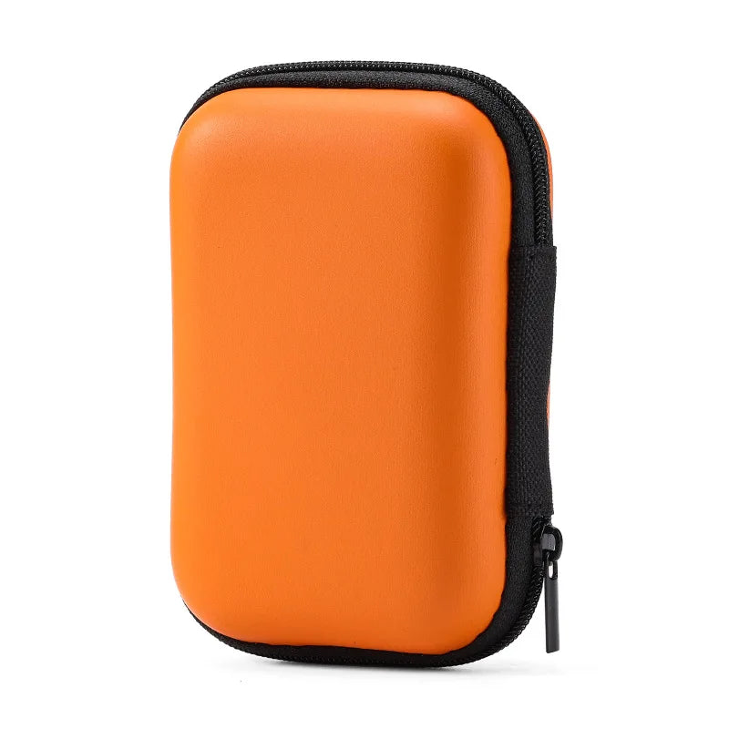 Orange hard EVA protective case for a SanDisk Extreme portable SSD