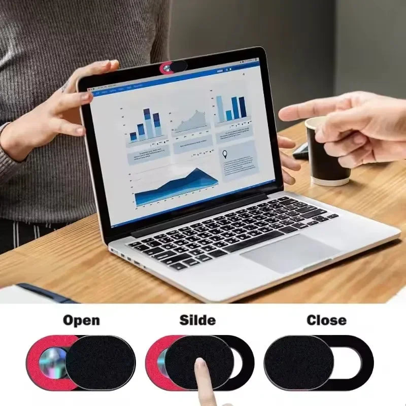 Ultra-Thin Sliding Webcam Privacy Cover for Laptops, Tablets & Phones