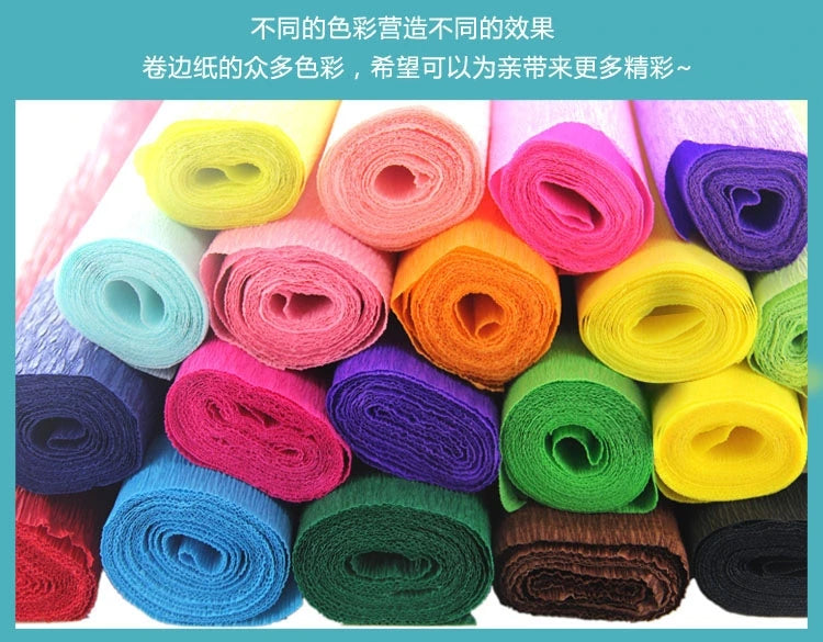 Handmade Crepe Paper Roll for DIY Paper Flowers