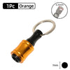 1/4" Hex Quick-Change Screwdriver Bit Holder with Keychain