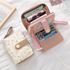 Cute Cat Face PU Leather Coin Purse with Wrist Strap