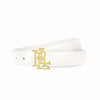 Women's Gold Letter PU Leather Belt
