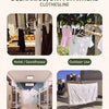 Versatile clothesline for various scenarios including hotel, outdoor use, dormitory living, and quilt drying.