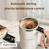 Smart Self-Stirring Coffee Mug with Digital Temperature Display