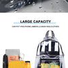 Clear Transparent Backpack for Women – Durable PVC Travel & School Bag