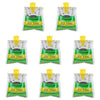 A set of five hanging disposable fly traps for outdoor insect catching, packaged in clear plastic bags.