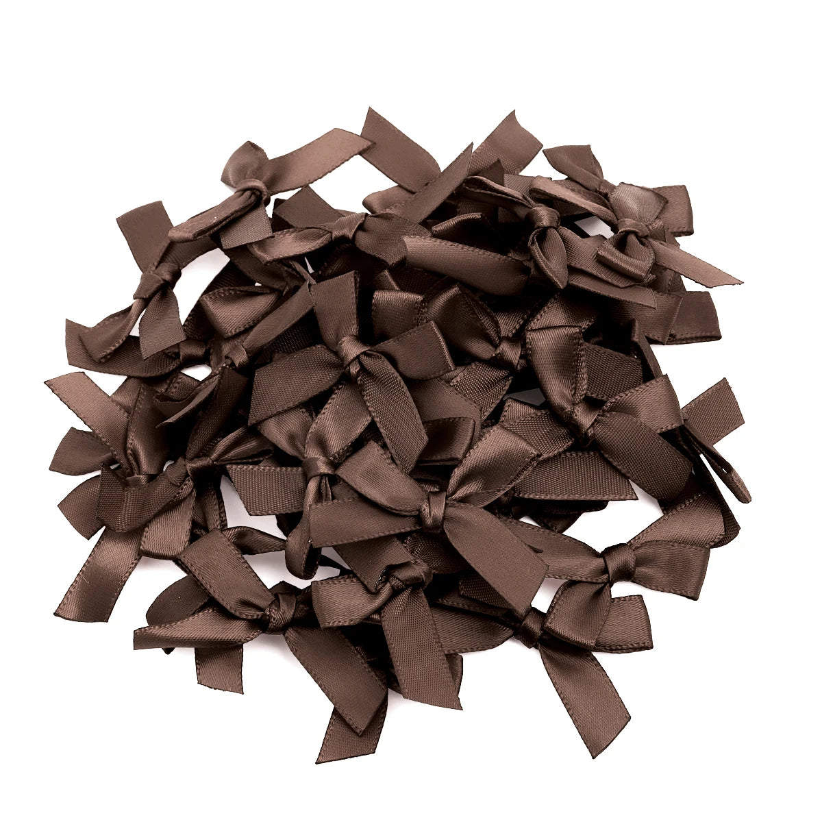 Satin Ribbon Bows for Crafts and DIY Projects (50-Pack)