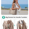 Lightweight Quilted Tote Bag with Crossbody Strap