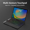 Backlit Keyboard Case with Trackpad & 360° Swivel for iPad