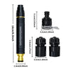 Adjustable high-pressure water spray nozzle with brass tip and black body for car washing and garden watering