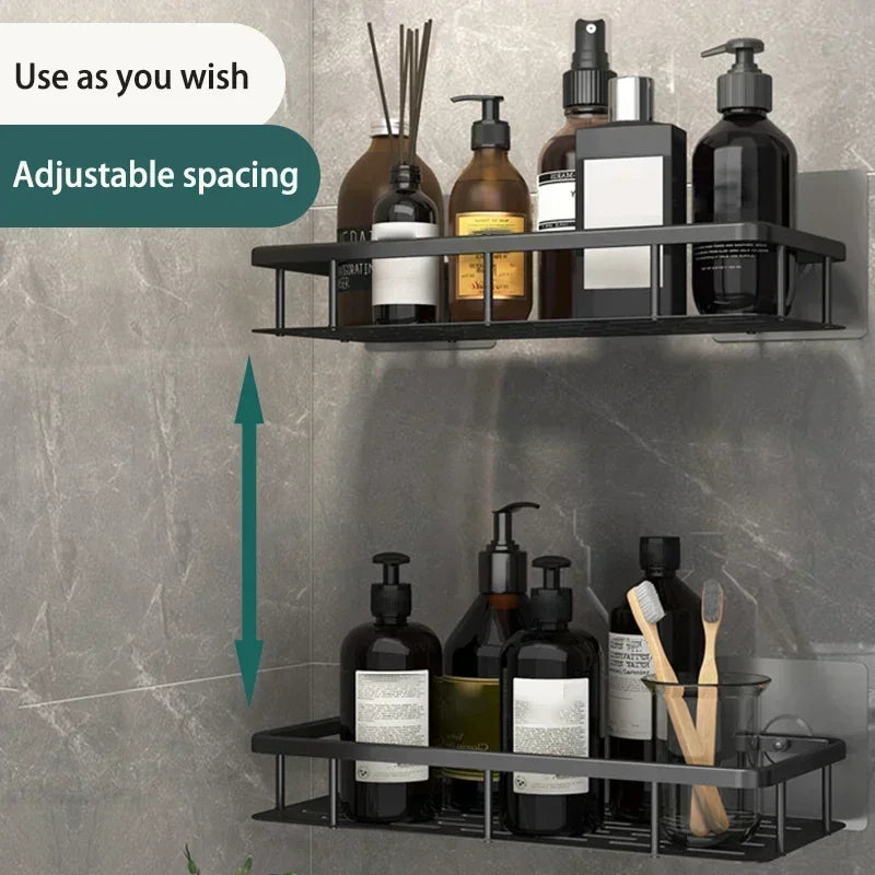 Étagère Murale en Aluminium pour Salle de Bain et Cuisine