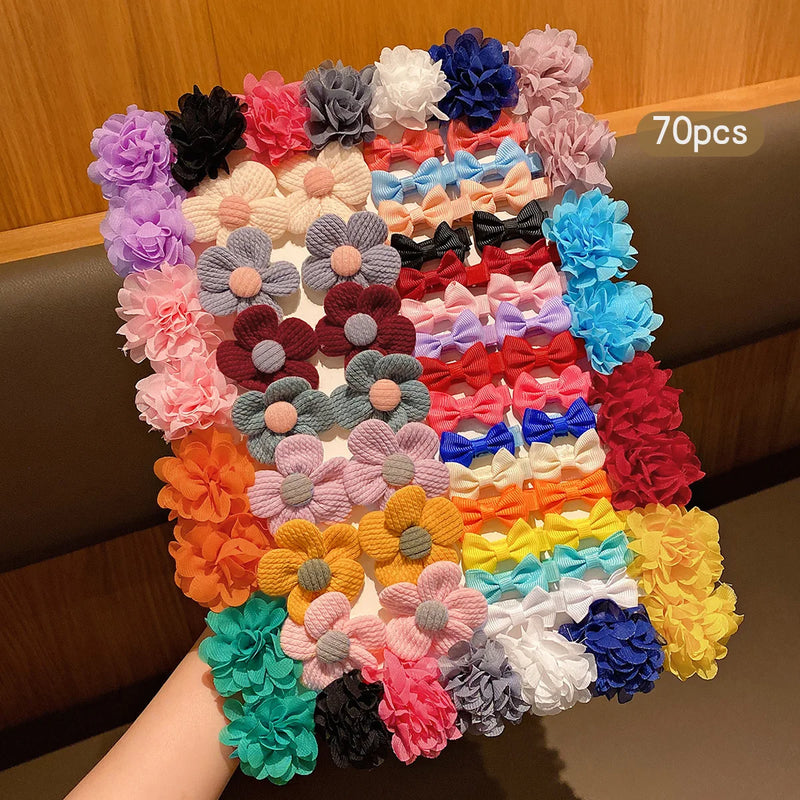Barrettes à Nœuds Colorés