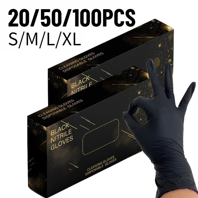 Black Nitrile Disposable Gloves – Latex-Free, Multi-Purpose
