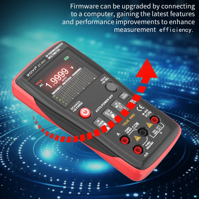 2-in-1 Thermal Imager and Multimeter for Electrical Diagnostics