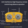 Yellow remote control for excavator long distance operation with 11 channels