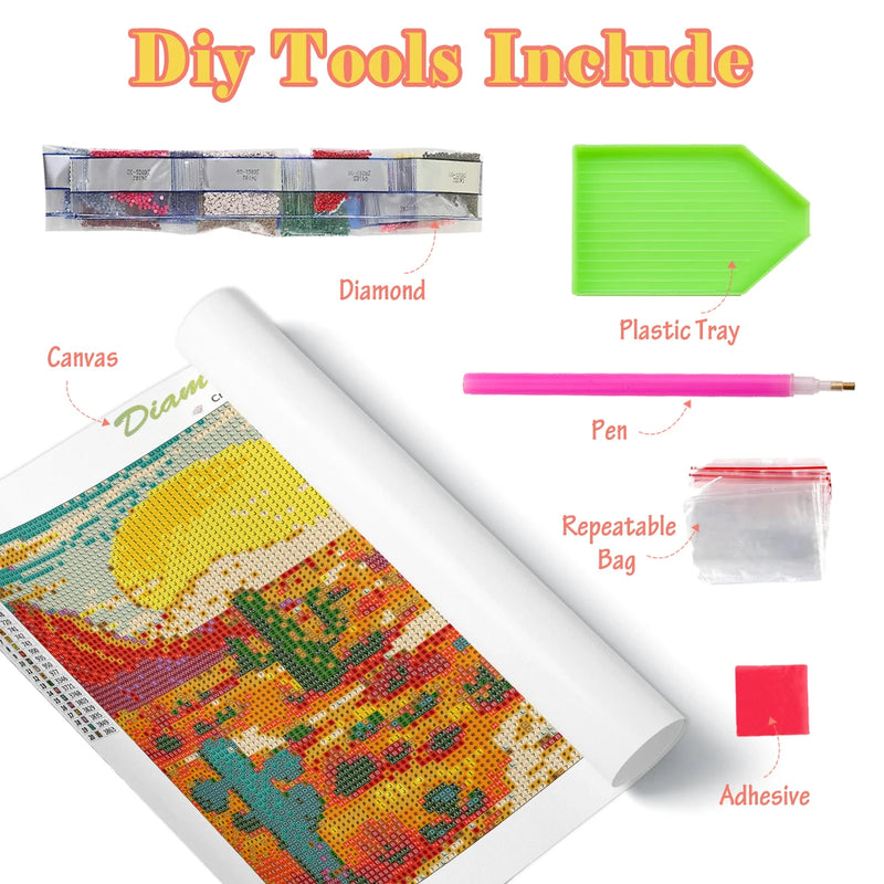 Kit de Pintura con Diamantes para Gatos
