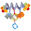 Soft Car Seat & Stroller Toy Set with Mirror, Crinkle, and Squeaky Sounds