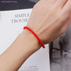Rot-Schwarzes Geflochtenes Kabbala-Armband mit Magnetverschluss