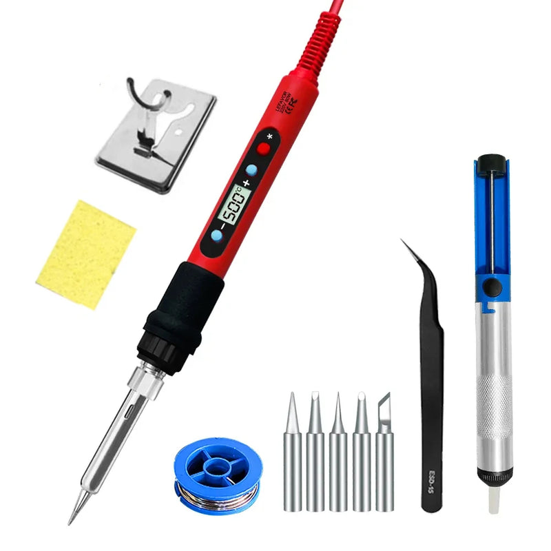 80W Digital LCD Soldering Iron Kit