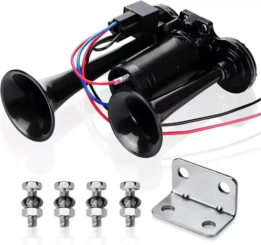 Dual Trumpet Air Horn Kit with Compressor